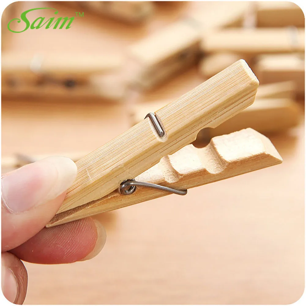 20 шт. прищепки для одежды из бамбука|Бельевые прищепки| |