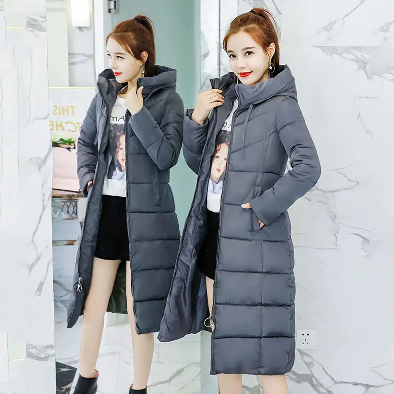 Новая высококачественная женская зимняя куртка простой дизайн манжеты