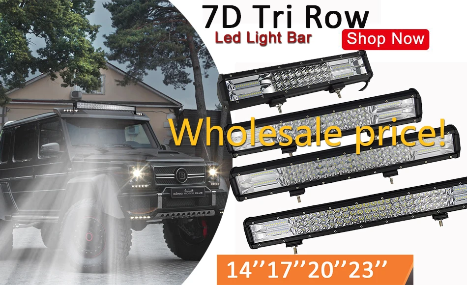 Auxtings " 14" 1" 20" 23 ''3 ряда светодиодный светильник бар Offroad светодиодный бар комбинированный луч светодиодный рабочий светильник бар для грузовых автомобилей SUV ATV 4x4 4WD 12v 24V