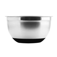 stainless steel mixing bowl ergonomic non slip silicone bottom egg bowl storage bowl set kitchen salad bowl kitchen utensils