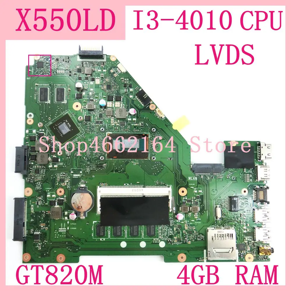 X550LD материнская плата GT820M I3 4010 Процессор 4 Гб Оперативная память для ASUS X550LC A550L Y581L