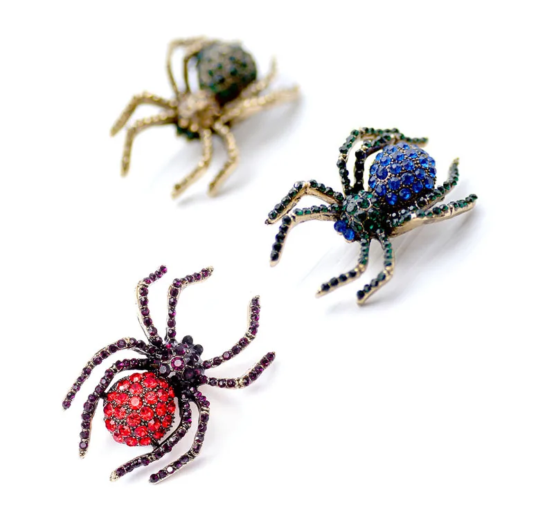 muylinda Rhinestone Spider Brooch Women's Pins And Brooches Fashion Insect Brooch Bouquet For Women Men