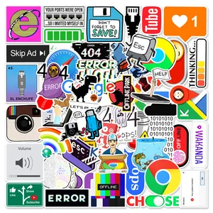 103050pcs popular software graffiti stickers for laptop phone case water bottle waterproof aesthetic decals cool sticker packs free global shipping