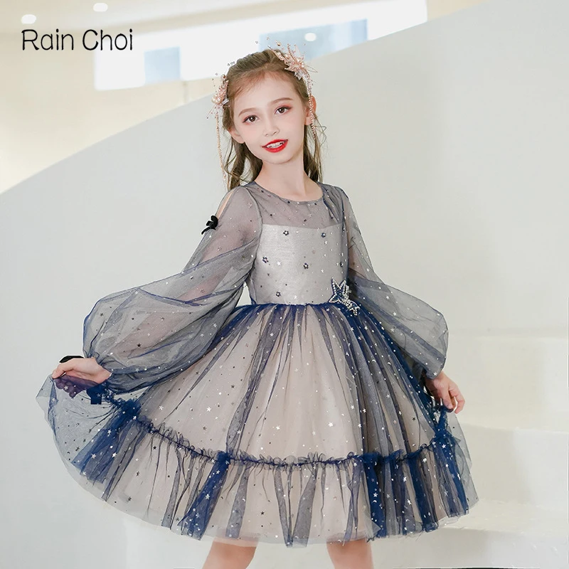 

Flower girl Dresses Birthday Party Dance Performance Gown Wedding Party Dress