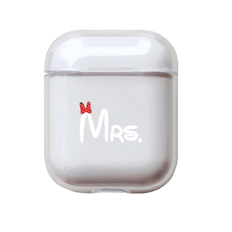 I01058S Роскошные слова пара наушники чехол для Apple airpods Mr Mrs Bluetooth наушники чехол для Airpods наушники жесткие элементы чехол - Color: I01058S