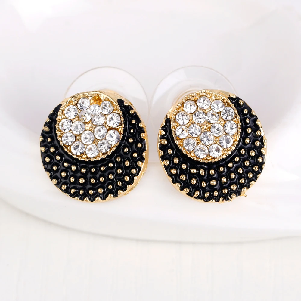 Блестящие стразы Висячие наборы масел винтажное ожерелье серьги кольцо браслет