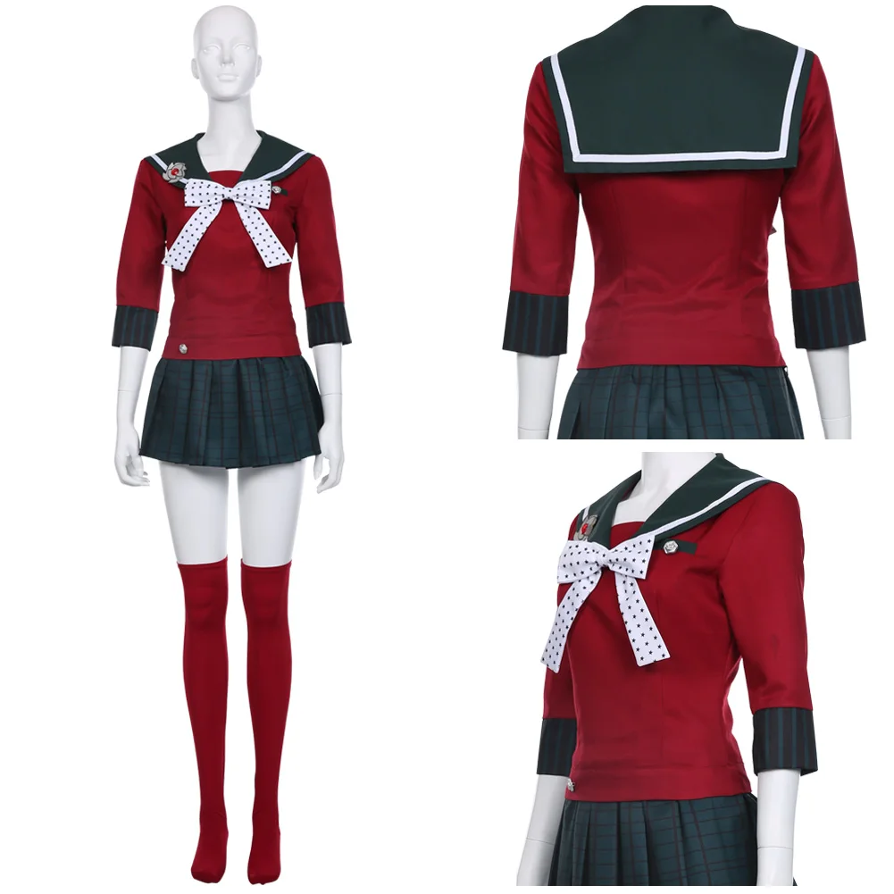 Danganronpa V3 Killing Harmony Harukawa Maki Cosplay Costume Japanese JK School Uniform Halloween Carnival Costumes