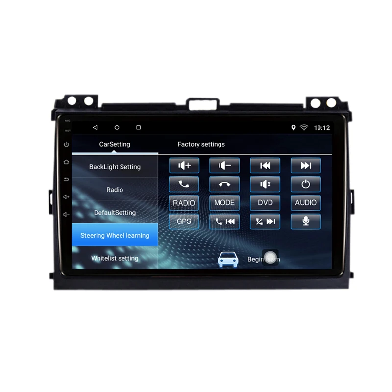 9 дюймов Android 10 автомобильный DVD мультимедийный плеер GPS для Toyota land cruiser prado 120 2004-2009