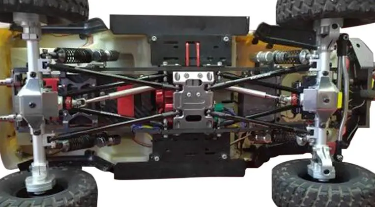 RCtown SCX10 Алюминиевый CNC анодированный полный передний задний портальный мост для