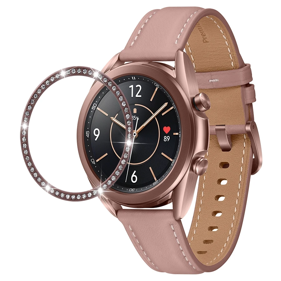 Защитный чехол для Samsung Galaxy Watch 3 41 мм 45 металлический бампер кольцо подходит 4 Classic