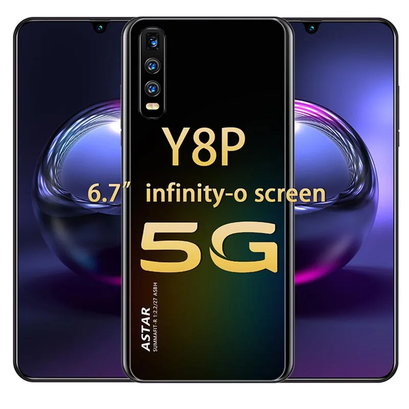 

Global Version Y8P 6.7 Inch Full Screen 16+32MP 1440*3040 Andriod 10 Deca Core Mobile Phone MTK6889 8+256GB 5G Smart Phone
