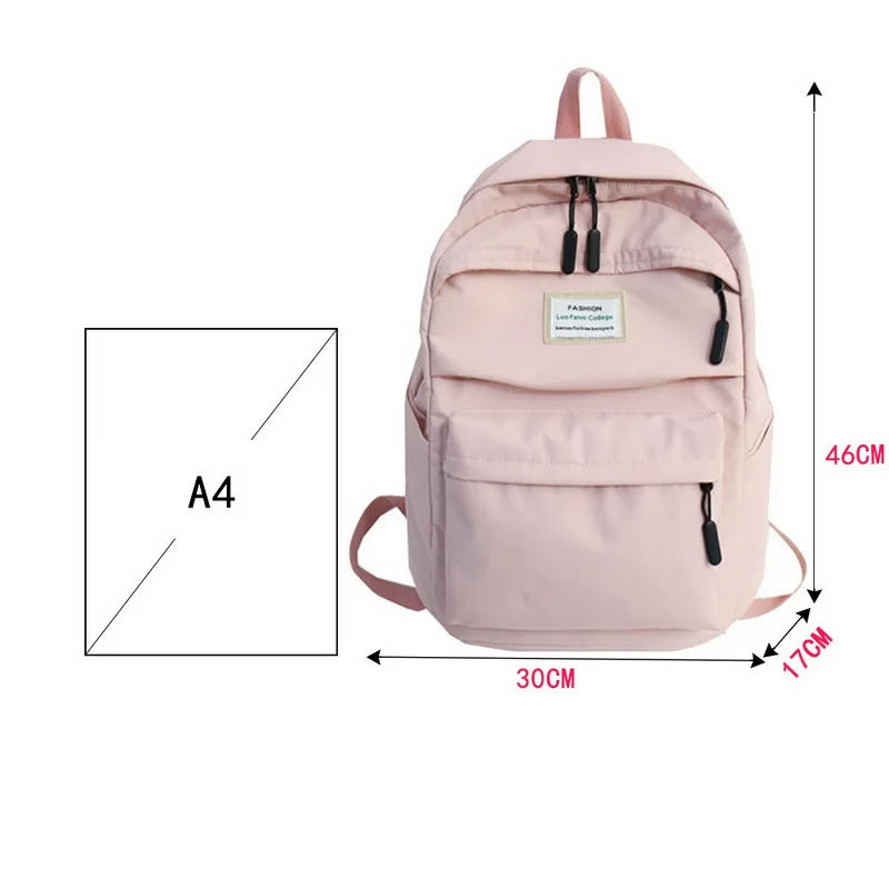 

Women Large Capacity Schoolbags Waterproof Nylon Women Backpack Girl School Bags For Teenage Girls Canvas Travel Bagpack 2020