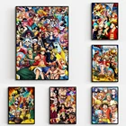 Цельный плакат японский персонаж аниме Луффи ищет сокровищ настенная Художественная печать на холсте картина для комнаты домашний Декор подарок