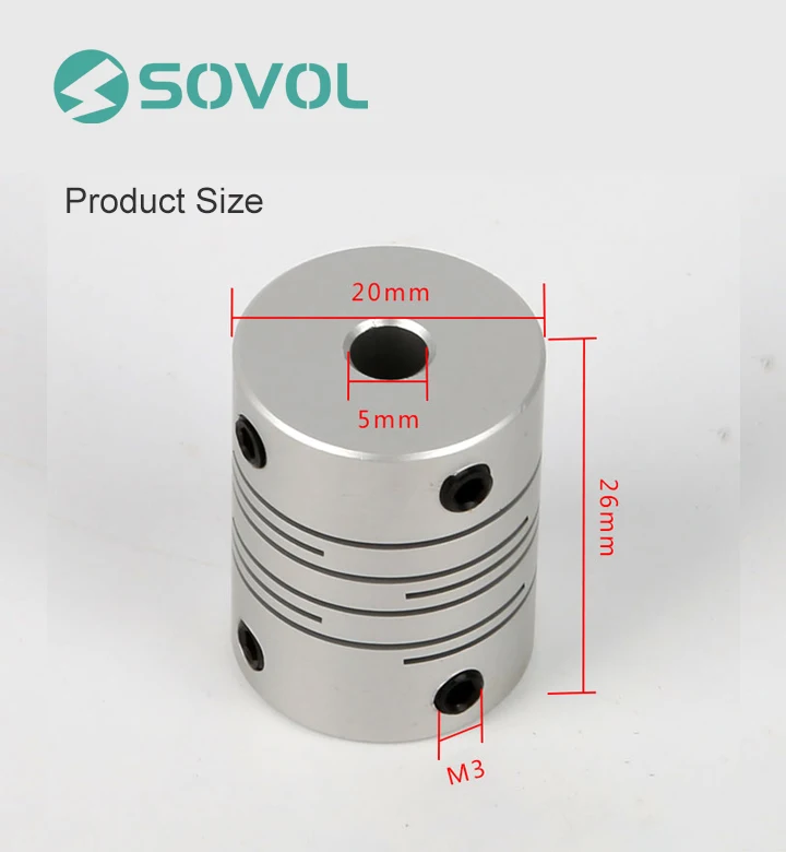 2 шт. Высококачественная Гибкая муфта вала 5*8*25 мм алюминиевая мотора с ЧПУ для 3D