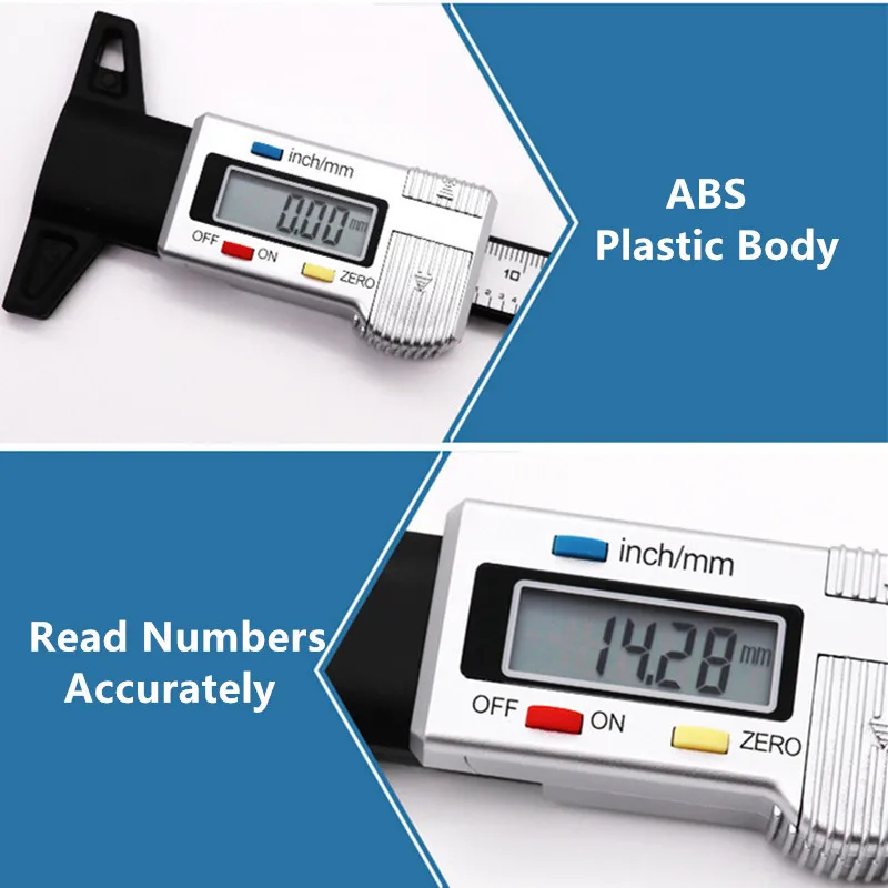 Фото Digital Car Tyre Tire Tread Depth Gauge Meter Measurer Tool Thickness Gauges Brake Pad Shoe Monitoring System Инструменты Digital Car Tyre Tire Tread Depth Gauge Meter Measurer Tool Thickness Gauges Brake Pad Shoe Monitoring System Инструменты