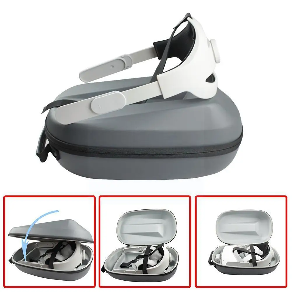 

2in1 Set For Oculus Quest 2 Pu Storage Bag Elite Carrying In Strap Comfort Hard Support Vr For Enhanced Accessory M1e9