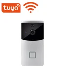 Tuya 1080P беспроводной дверной звонок скрытого камеры дверной звонок с камерой Wi-Fi, батарея камеры системы кольцо дверной Звонок беспроводной дверной звонок видео tuya