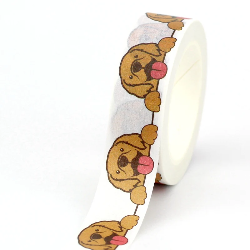 NEW 1PC 10M Decorative Cute Cats and Dogs Masking Paper Washi Tape Set for Scrapbooking Journaling Animal Stationery | Канцтовары для