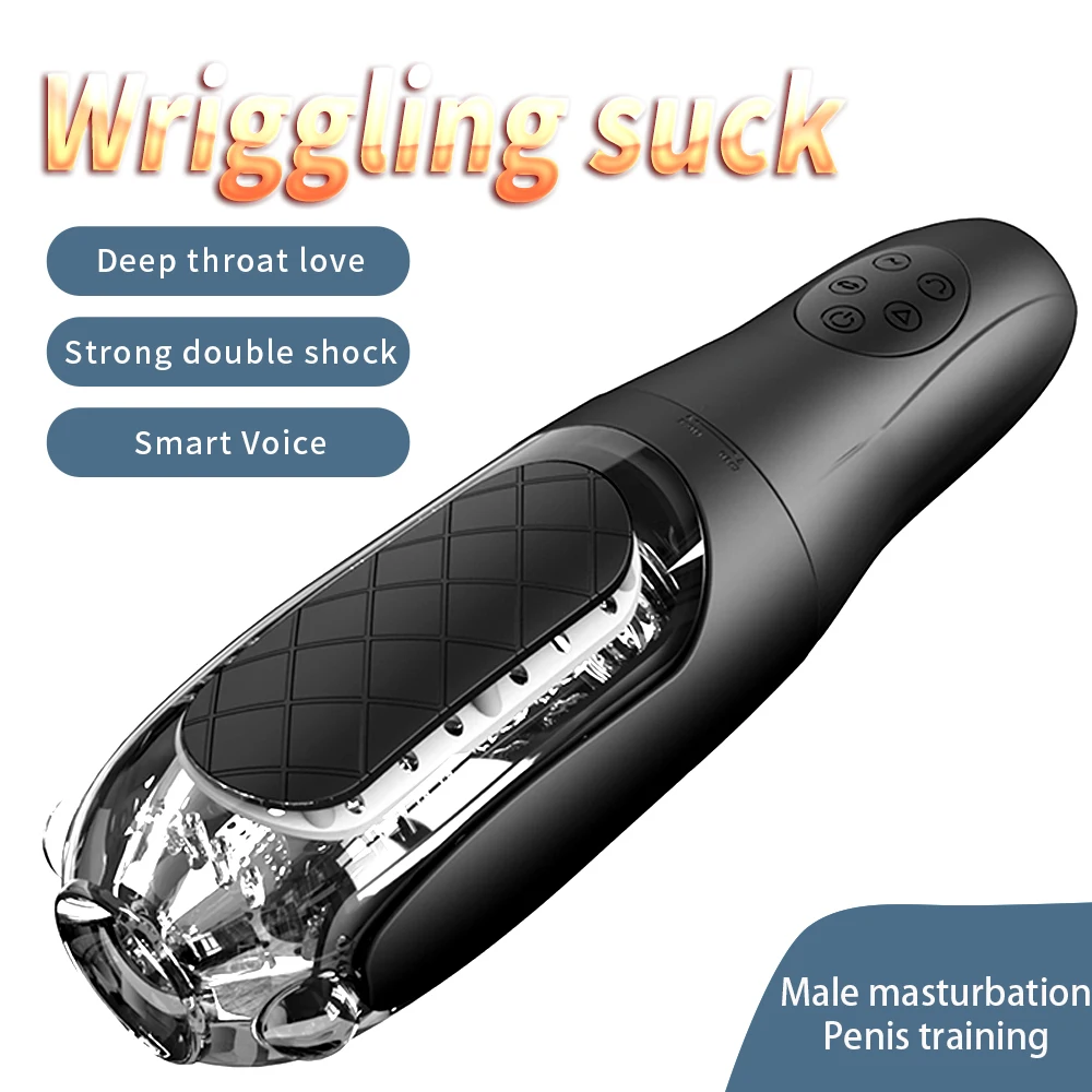 2020 New Powerful Male Masturbator Automatic Sucking Vibrator Blowjob Masturbation Cup Penis Clip Suction Oral Sex Toys for Man