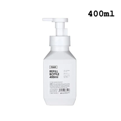 400ml white Бутылка для жидкого мыла диспенсер для жидкого мыла мусс жидкая пена сделать бутылка лосьона бутылка геля для душа для ванной комнаты/кухни - Цвет: 400ml white