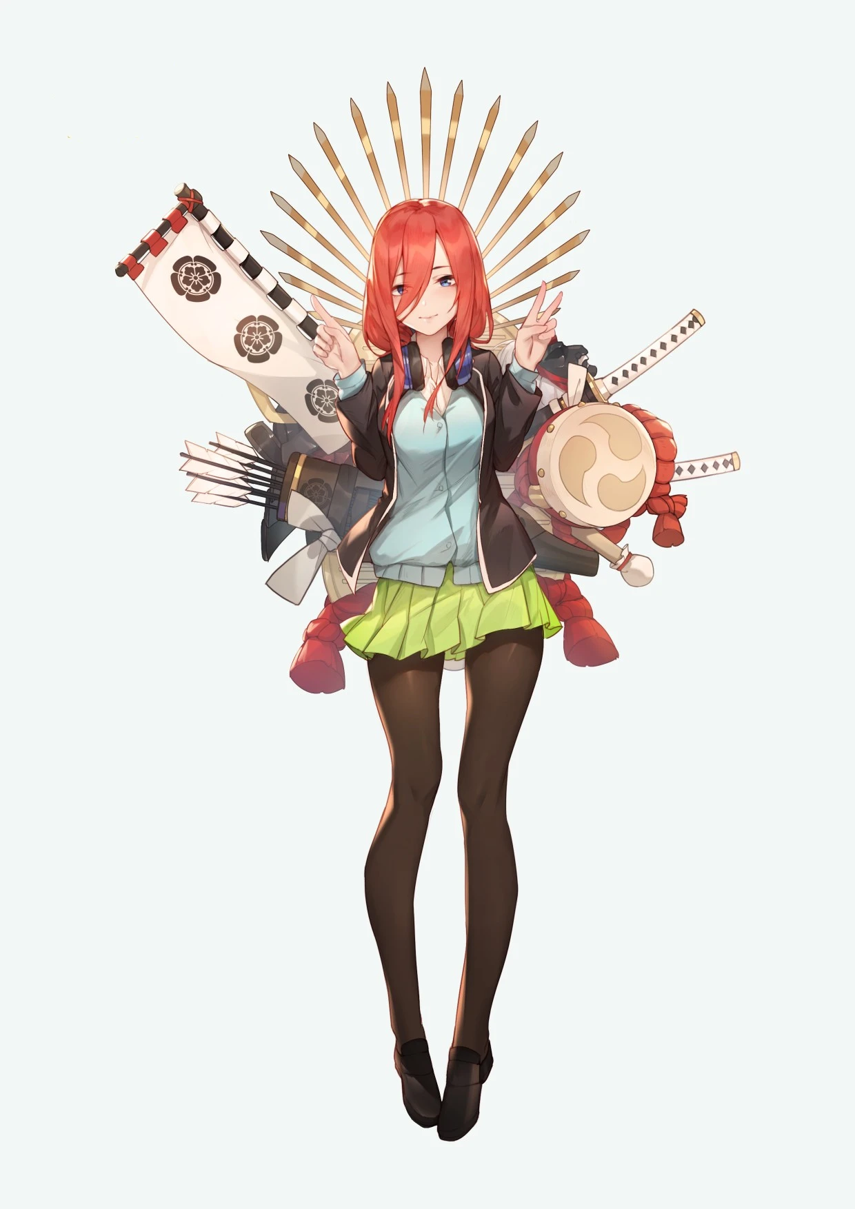 Милые виниловые Стикеры с аниме-девушкой Накано Мику для квинтуплета