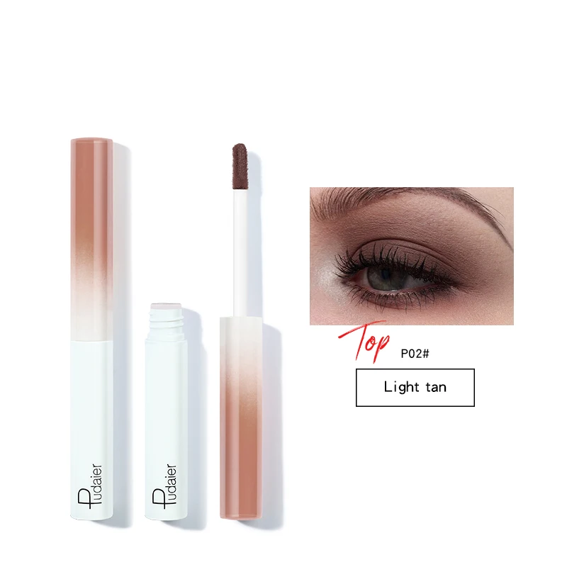 8 Colors Matte Liquid Eyeshadow Stick Waterproof Lasting Metallic Easy To Makeup Professional Eye Dark Brown |