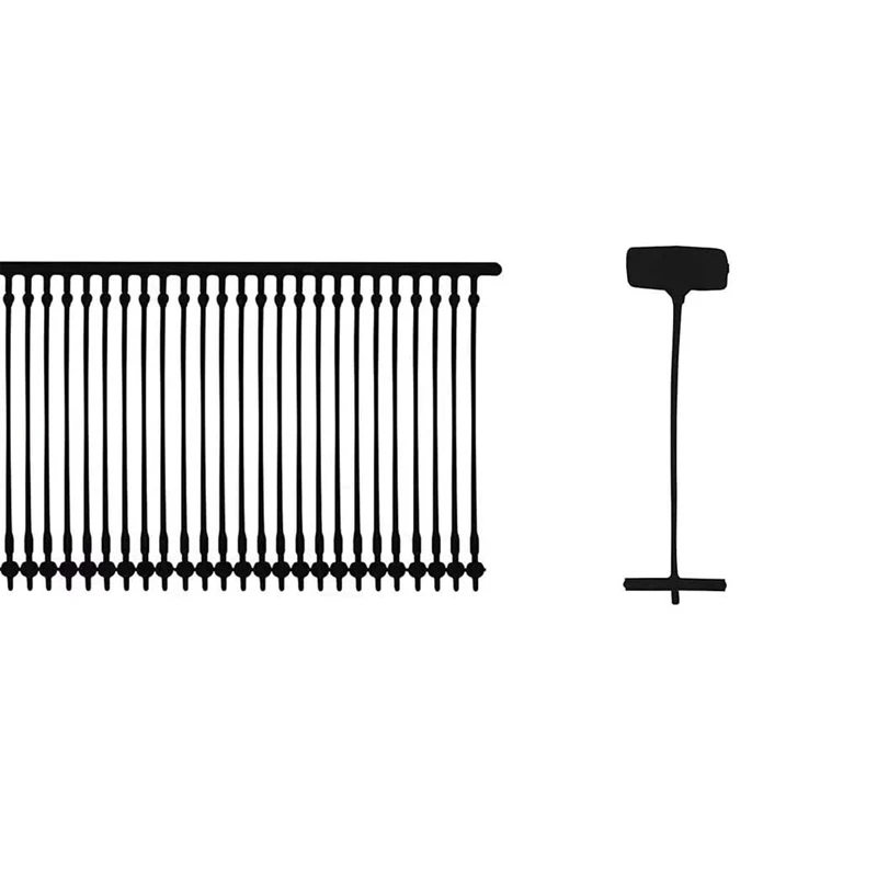 

1 дюйм., черные стандартные наклейки, 5000 шт., 50 на клипсе