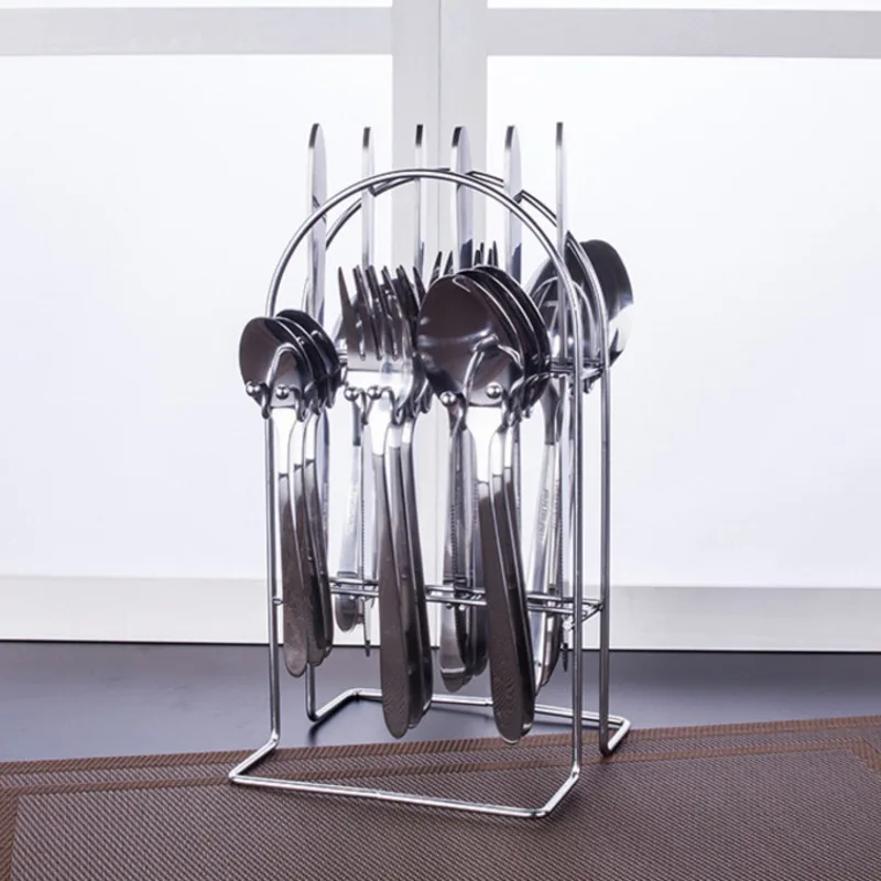 Набор столовых приборов из нержавеющей стали 410 24 шт.|Столовые сервизы| |