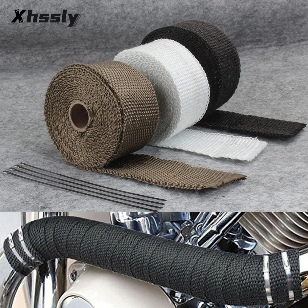 Motorcycle Exhaust Header Pipe Heat Shield Protection For YAMAHA Xt1200Z Super Tenere Yfz 450 Vmax 1200 R1 2012 Raptor 660 Mt 03