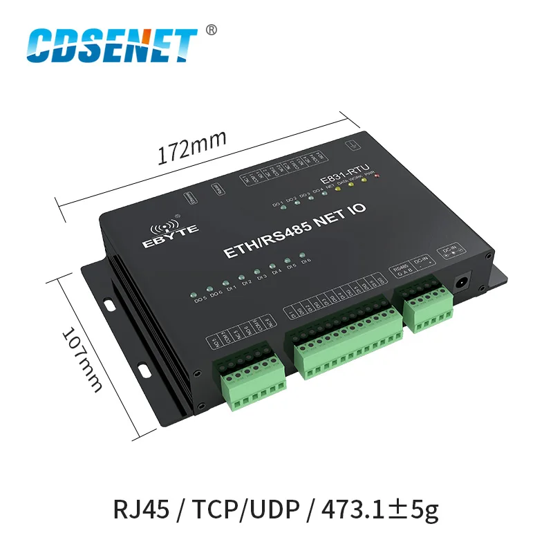 Цифровое количество интерфейса RS485 Ethernet интерфейс Modbus TCP RTU релейный выход