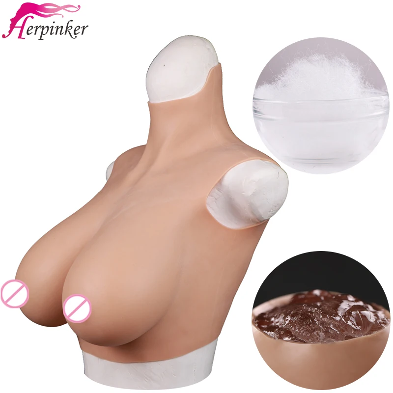Herpinker хит продаж силиконовая форма для груди трансвеститов Секс Инструменты
