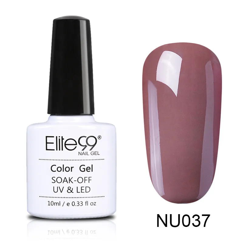 037 Elite99 10 мл Гель-лак телесного цвета Vernis Полупостоянный УФ-гель для ногтей гели для дизайна ногтей Эмаль лак для ногтей гель лак - Цвет: 037