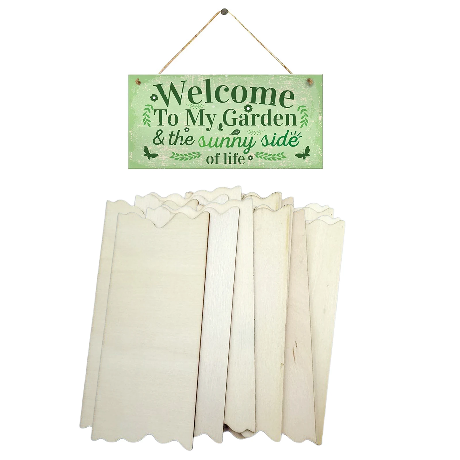 24 упаковки необработанных деревянных табличек вырез деревянная вывеска