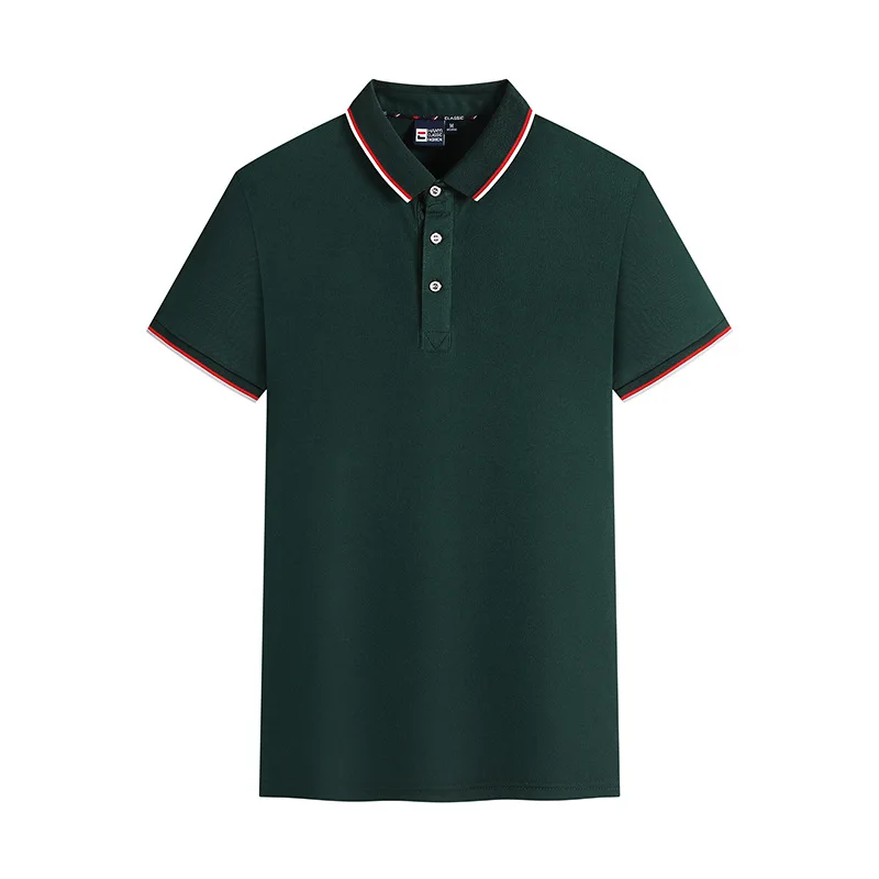 

Pure Color Polo Shirt Men's Casual Short Sleeve Polo Shirt Men's Fashion Business Men Thin Summer Polo Shirt Men