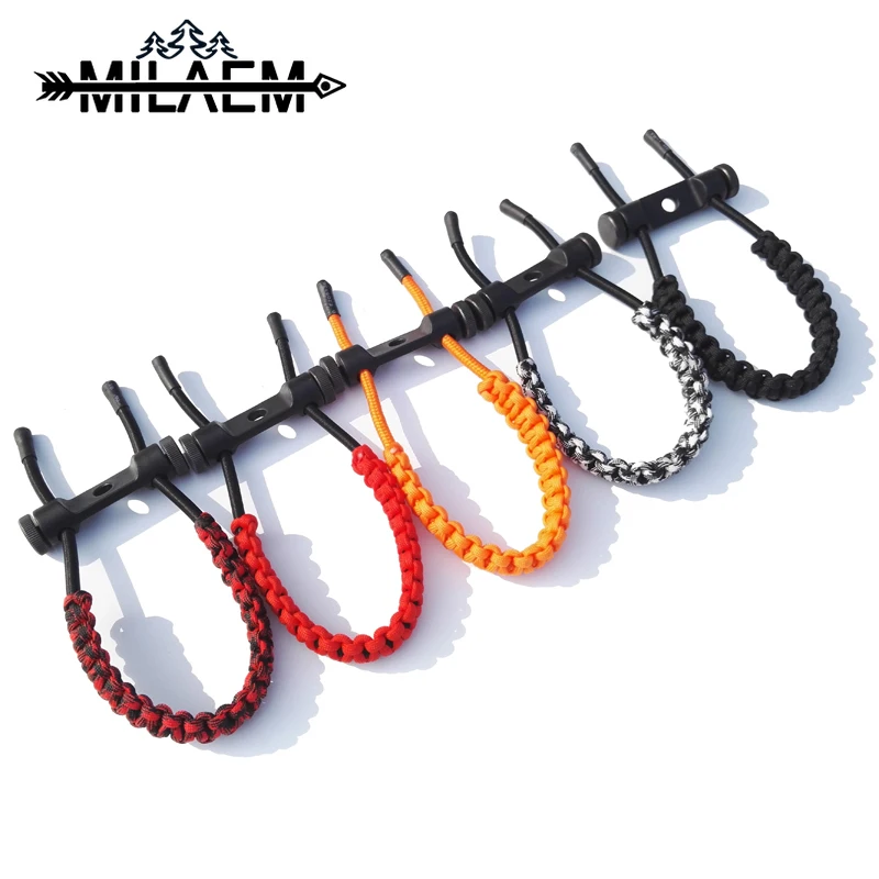 1 шт. стрельба из лука соединение лук слинг регулируемый ремень на запястье