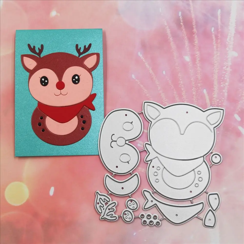 

Рождественская елка, животные, олень, рамки, металлические штампы, трафареты, вырезанные штампы для «сделай сам», скрапбукинг, альбом, бумаж...