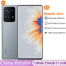 Original Xiaomi Mix 4 5G Smartphone Snapdragon 888 Plus 4600mAh  108MP Camera 120HZ AMOLED Full Screen 120W Fast Charge With NFC