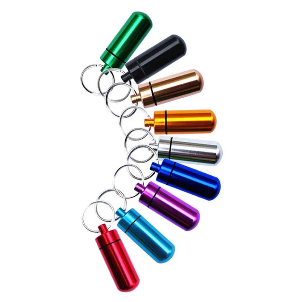 1 шт. Водонепроницаемая алюминиевая капсула аварийная таблетка деньги или ID