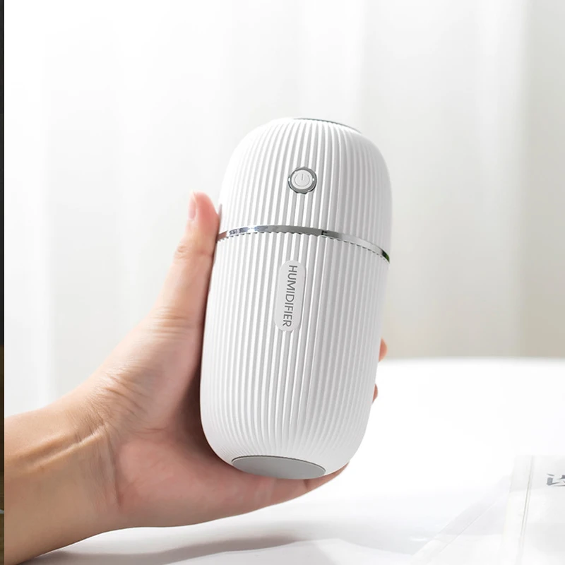 

Portable Simple Mini M Humidifier USB Home Car Purifier Air Diffuser Romantic Color Night Lamp 300ML Classic Columnar Humidifier