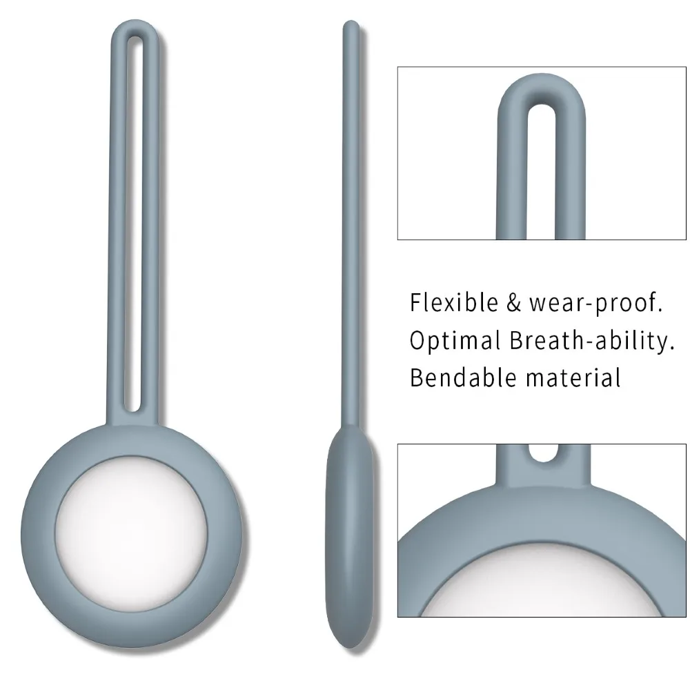 

Bluetooth Tracker Cover Liquid Silicone Protective Sleeve Anti-lost Protective Case For Apple Airtags Location Tracker Sleeve