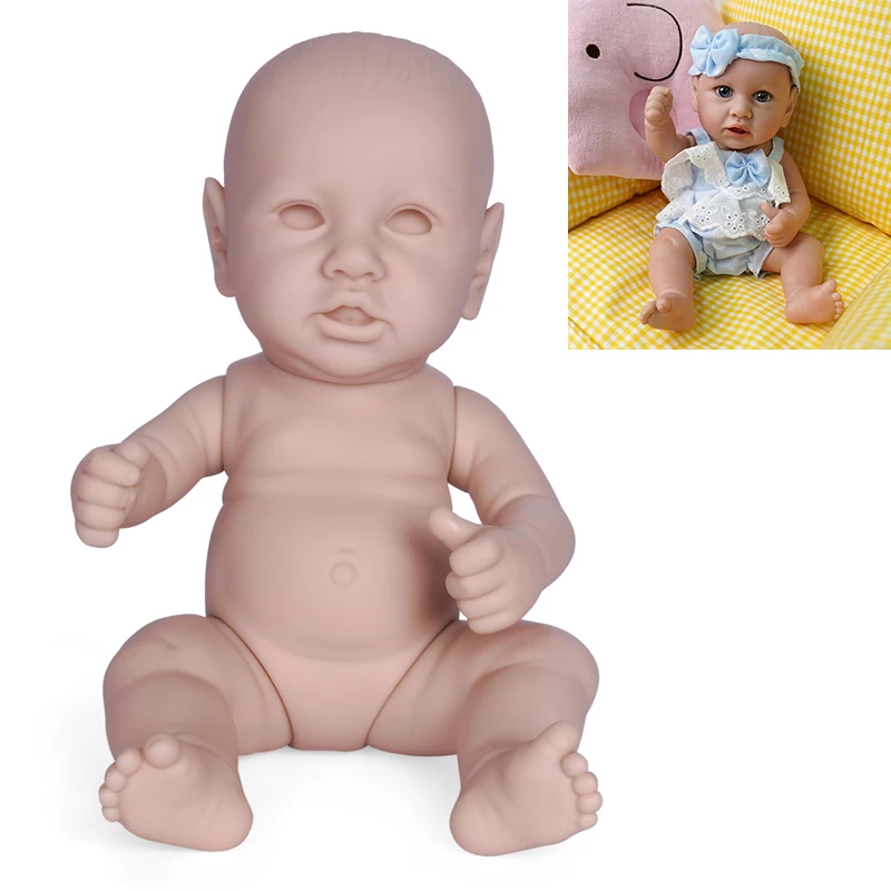 

Кукла реборн RSG 12 дюймов 30 см, мягкая полностью виниловая силиконовая с корпусом, Неокрашенная, набор «сделай сам», подарок, игрушка для дете...