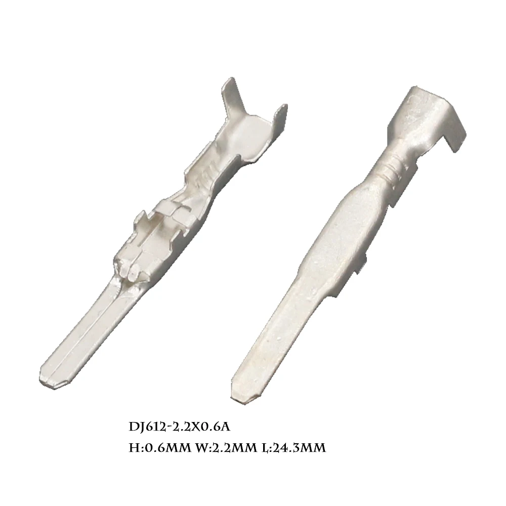 

100 PCS 2.0 Series Pin Automotive Connectors Terminal Male Tin Plated Terminal Pin DJ612-2 * 0.6A