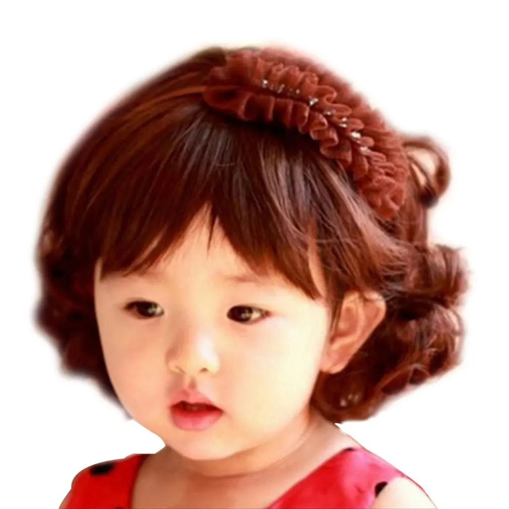 

Lovely Adorable Boys Girls Hair Wig Full Head Children Wigs Cute Kids Daily Wearing Hairpiece For 5-10 Years Old