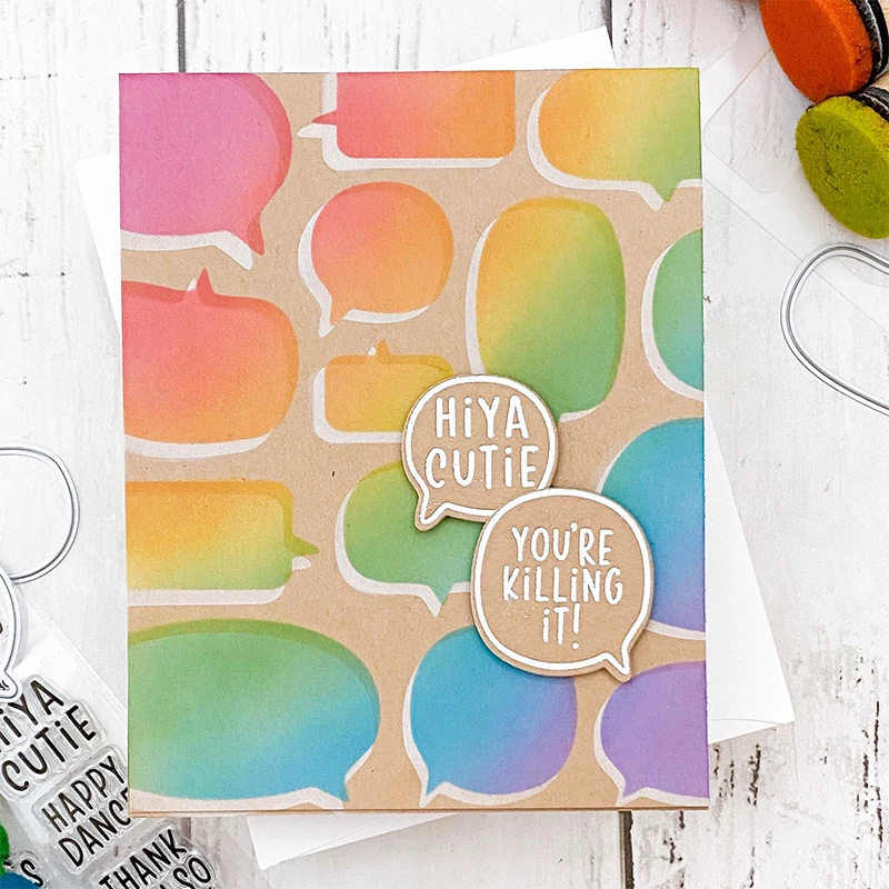 Новинка 2021 года пластиковая защитная пластина трафарет для создания фоновой