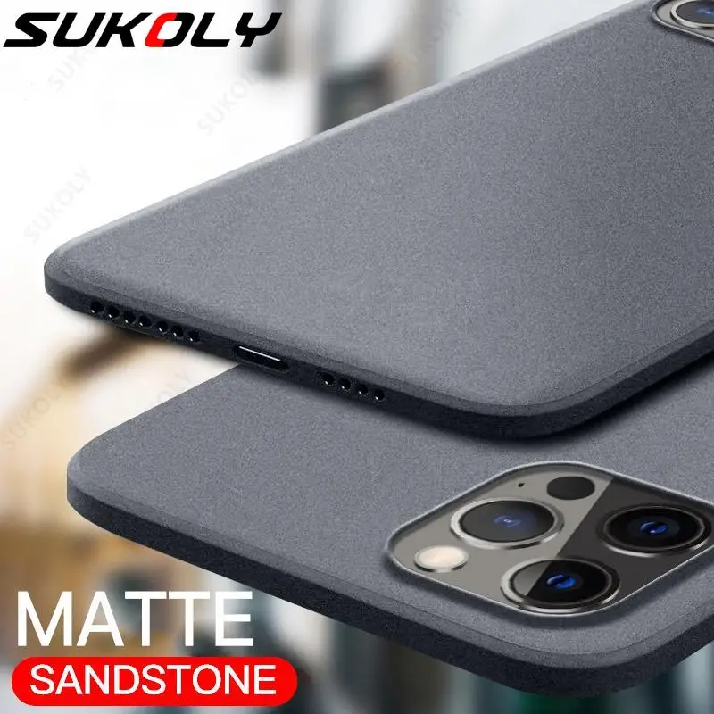 

Ultra-Thin Sandstone Matte Case For iPhone 13 12 Pro Max Scrub Soft Back Cover For iPhone 13 12 Mini 11 Pro Max Slim Phone Cases