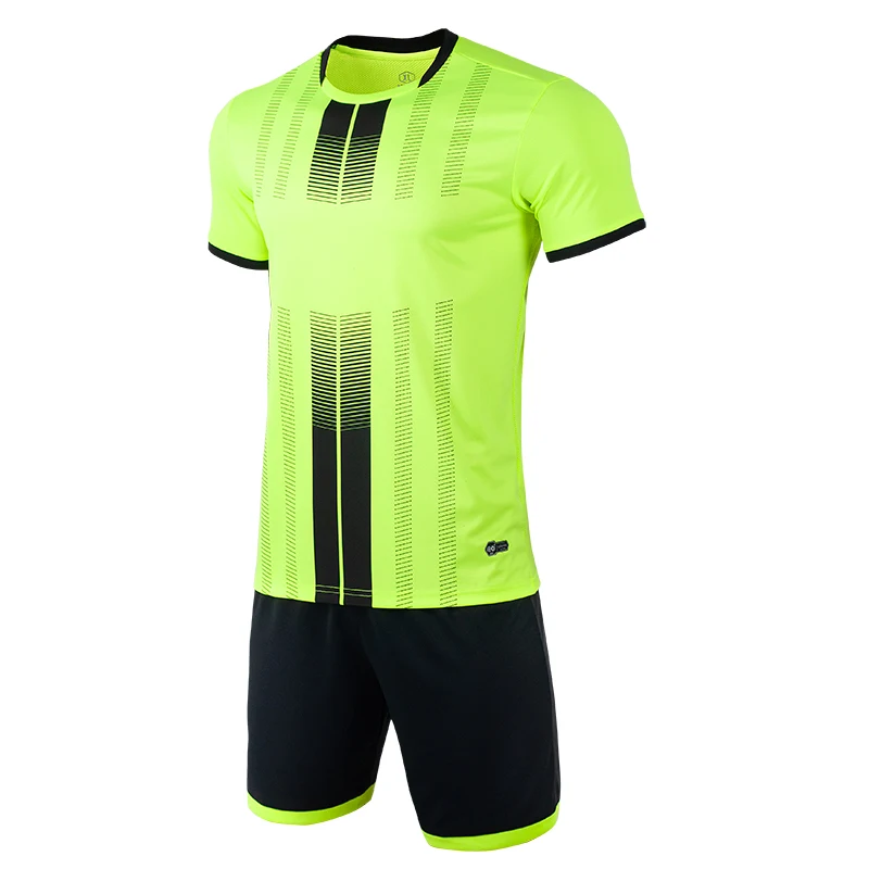Мужская футбольная форма с коротким рукавом зеленая белая для взрослых|Наборы