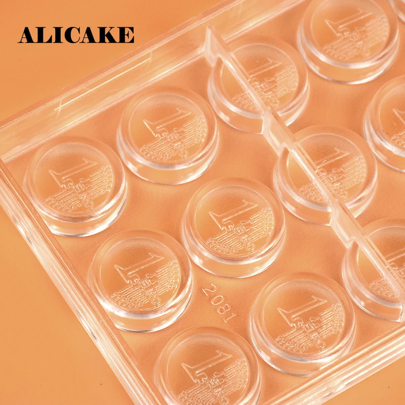 Поликарбонатные формы для шоколада 21 отверстие 1 евро конфеты шоколад