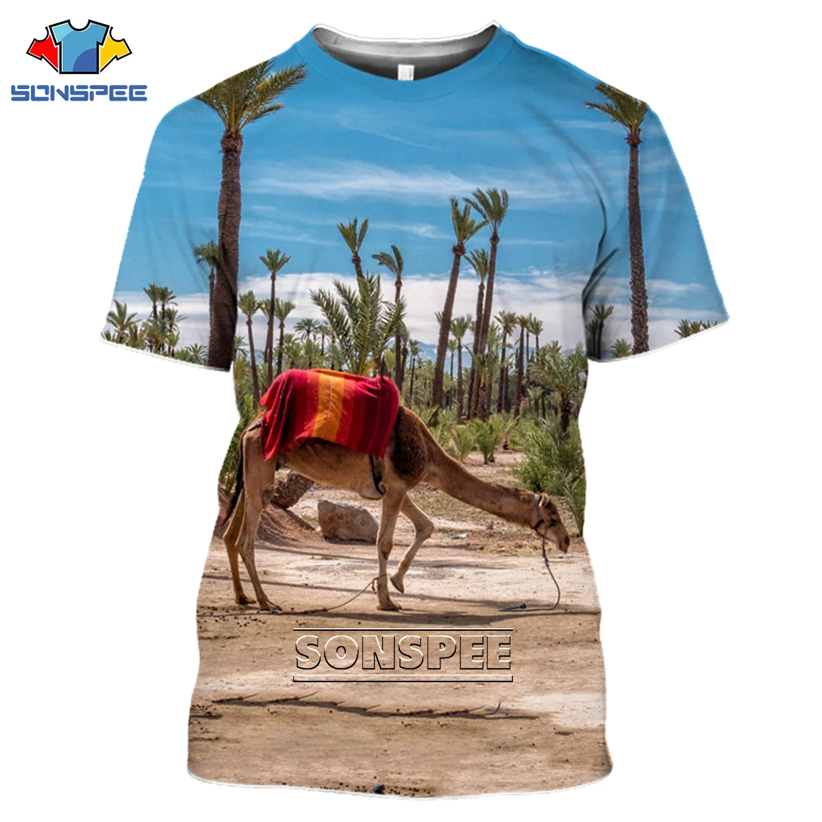 Футболка Мужская/Женская с 3D-принтом круглым вырезом и коротким рукавом