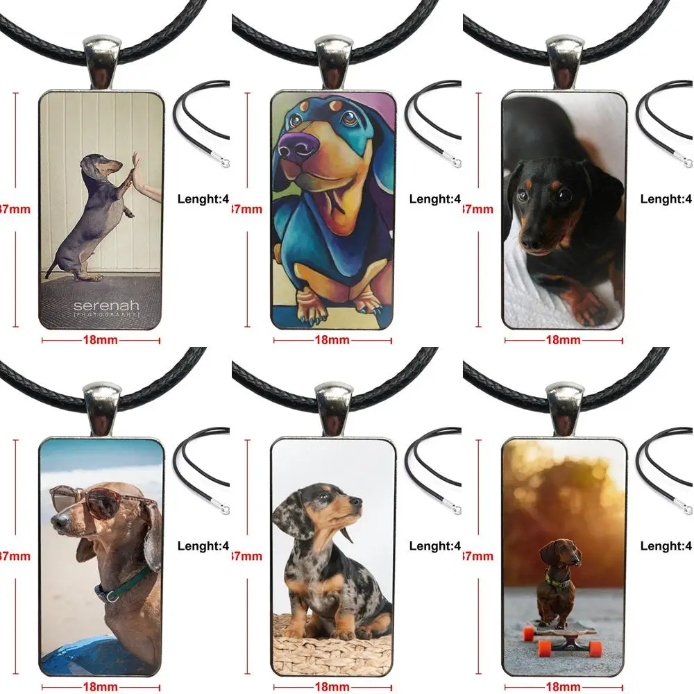 Для женщин ювелирные изделия милые животные Щенок таксы Дизайн Модные Винтажные