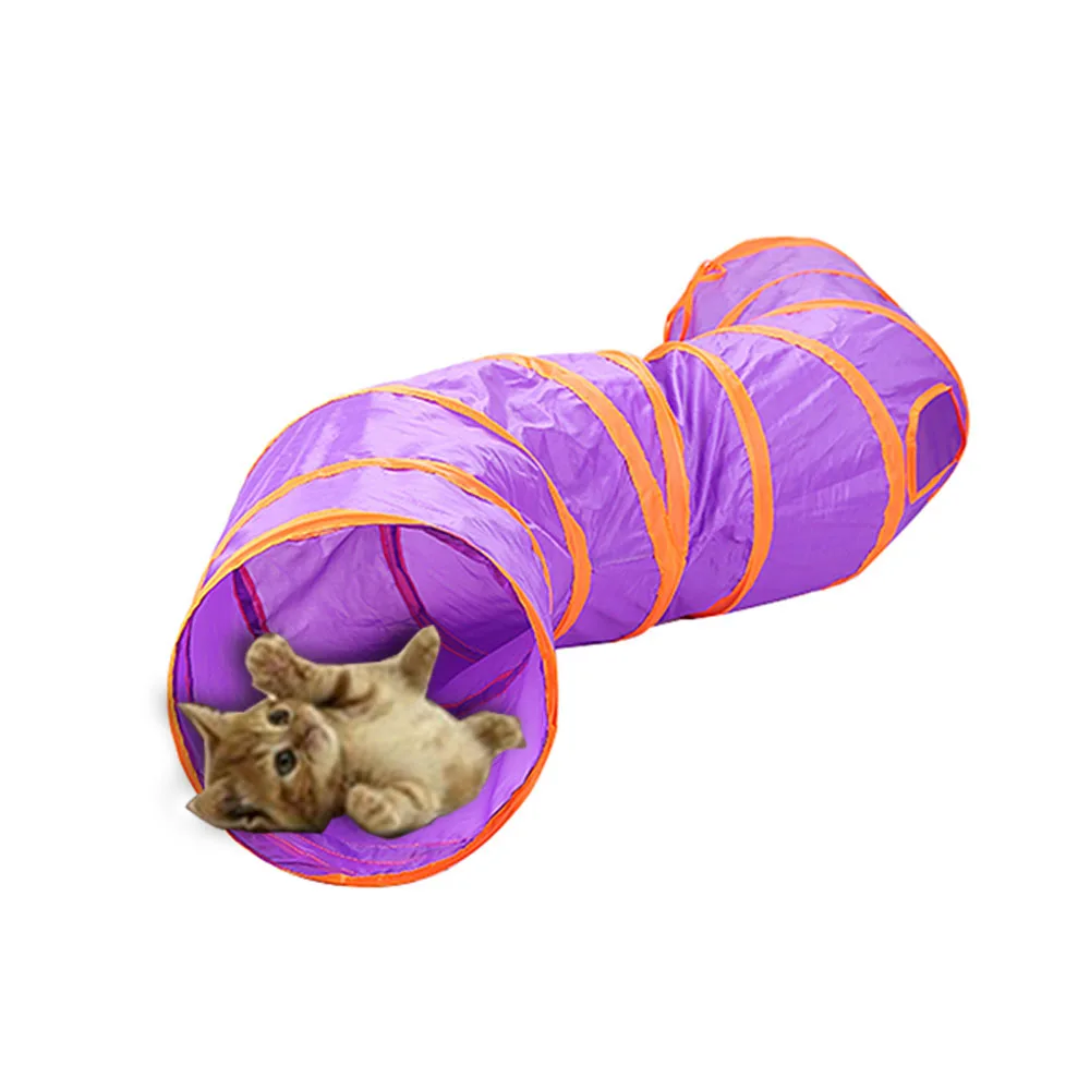 Лидер продаж S-образный складной туннель для домашних животных 3 цвета игрушка